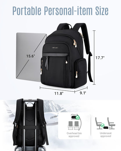 LIGHT FLIGHT Water Resistant Laptop Backpack for Women