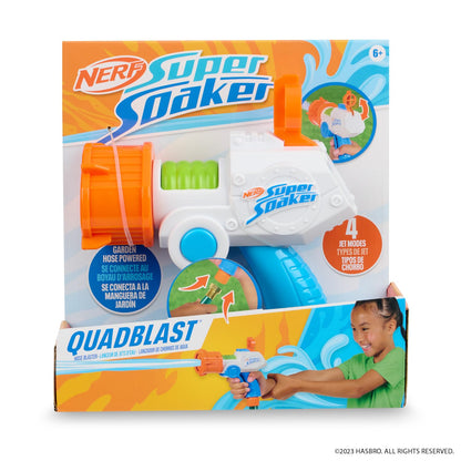 NERF Super Soaker Quadblast Water Blaster