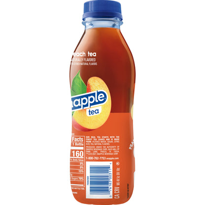 Snapple Peach Tea, 16 oz Bottles, Pack of 12