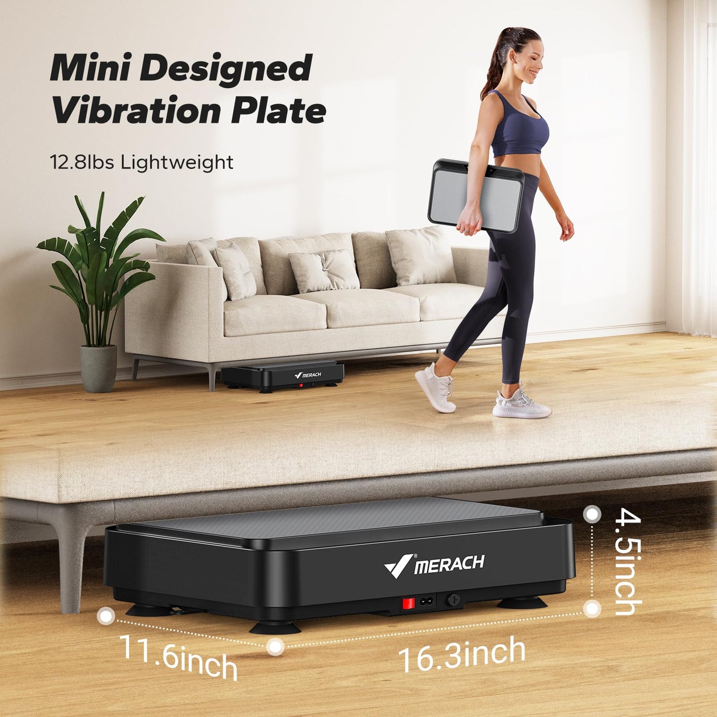 MERACH Mini Vibration Plate Exercise Machine