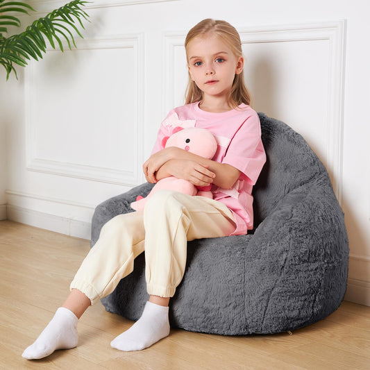 Giant Fluffy Bean Bag Chair for Kids