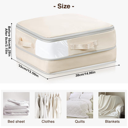 8 Pack DIMJ Compression Storage Bags for Clothing