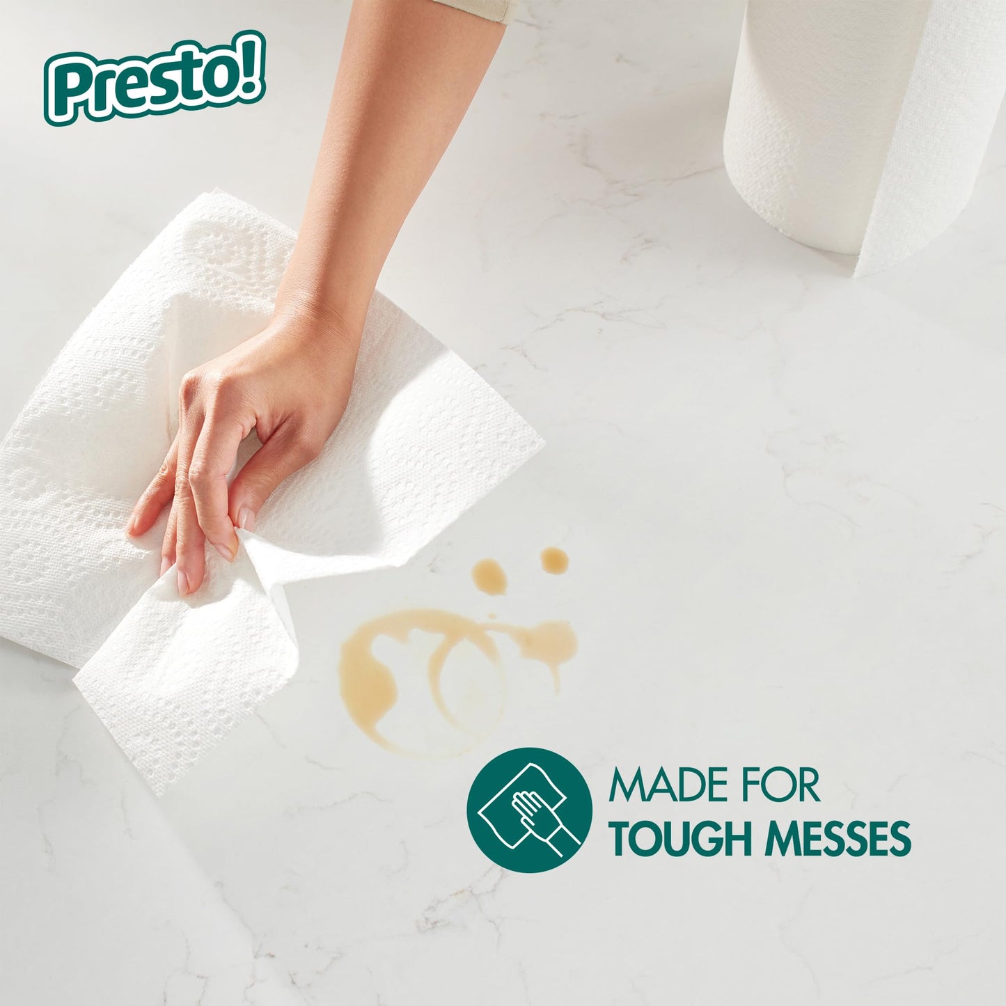 Presto! Flex-a-Size Paper Towels, 12 Huge Rolls = 38 Regular Rolls