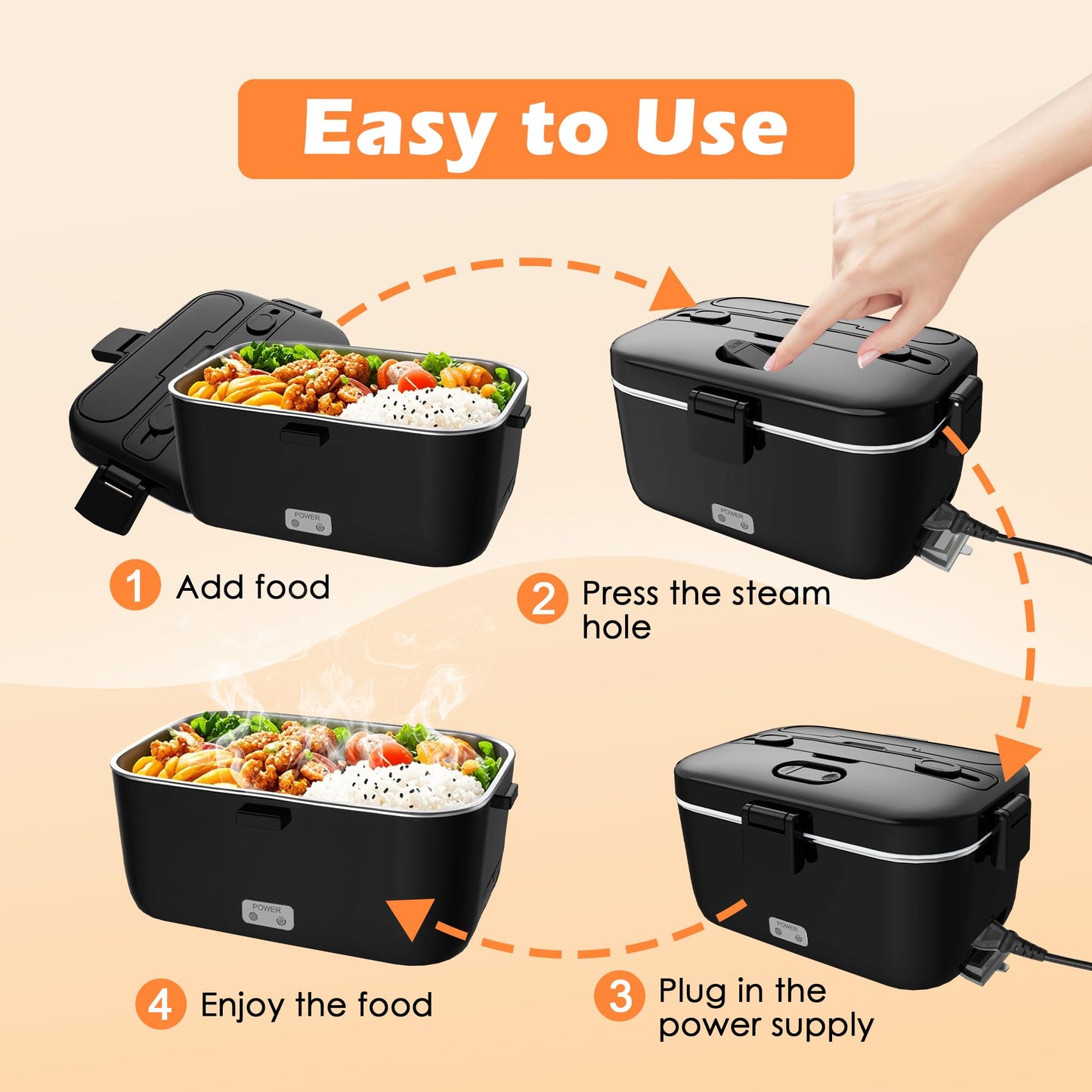 Electric Lunch Box Food Warmer 1.8L COZYEXPERT