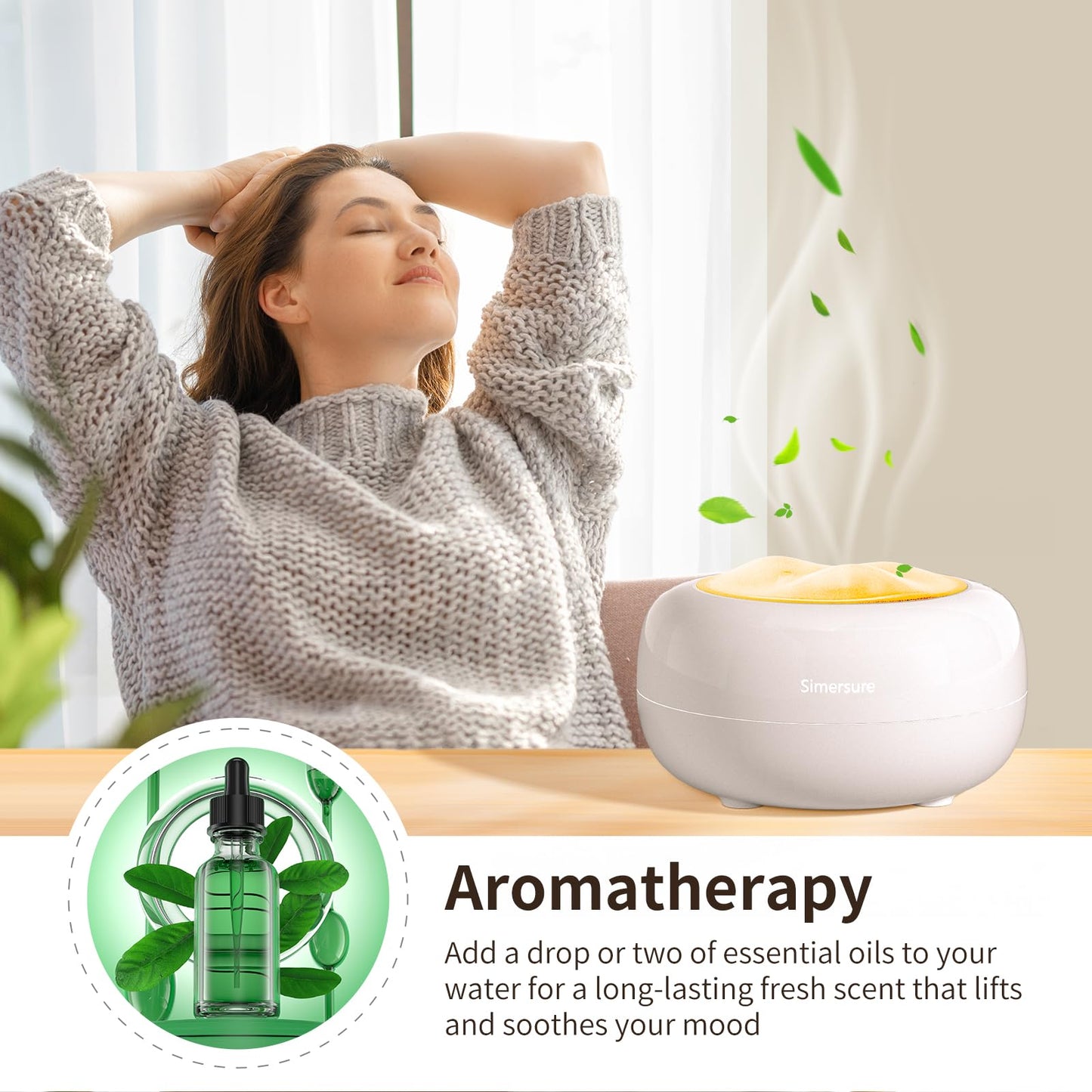 Ultrasonic Essential Oil Diffuser with LED Colors