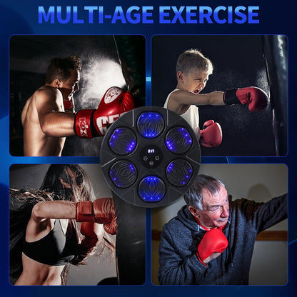 Bluetooth Boxing Trainer with Gloves and LED