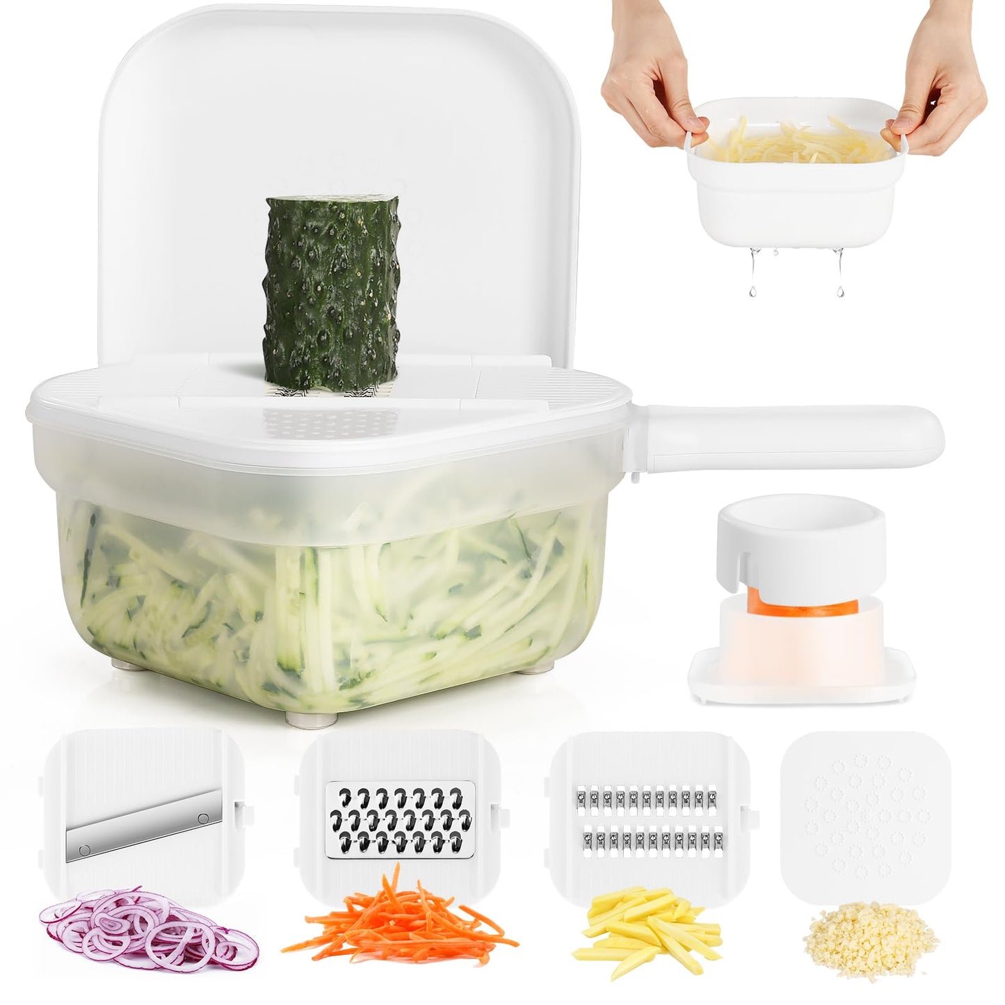 4-in-1 Vegetable Mandoline Slicer for Meal Prep