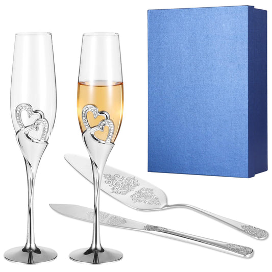 4-Piece Wedding Cake Accessory Set by Tideme