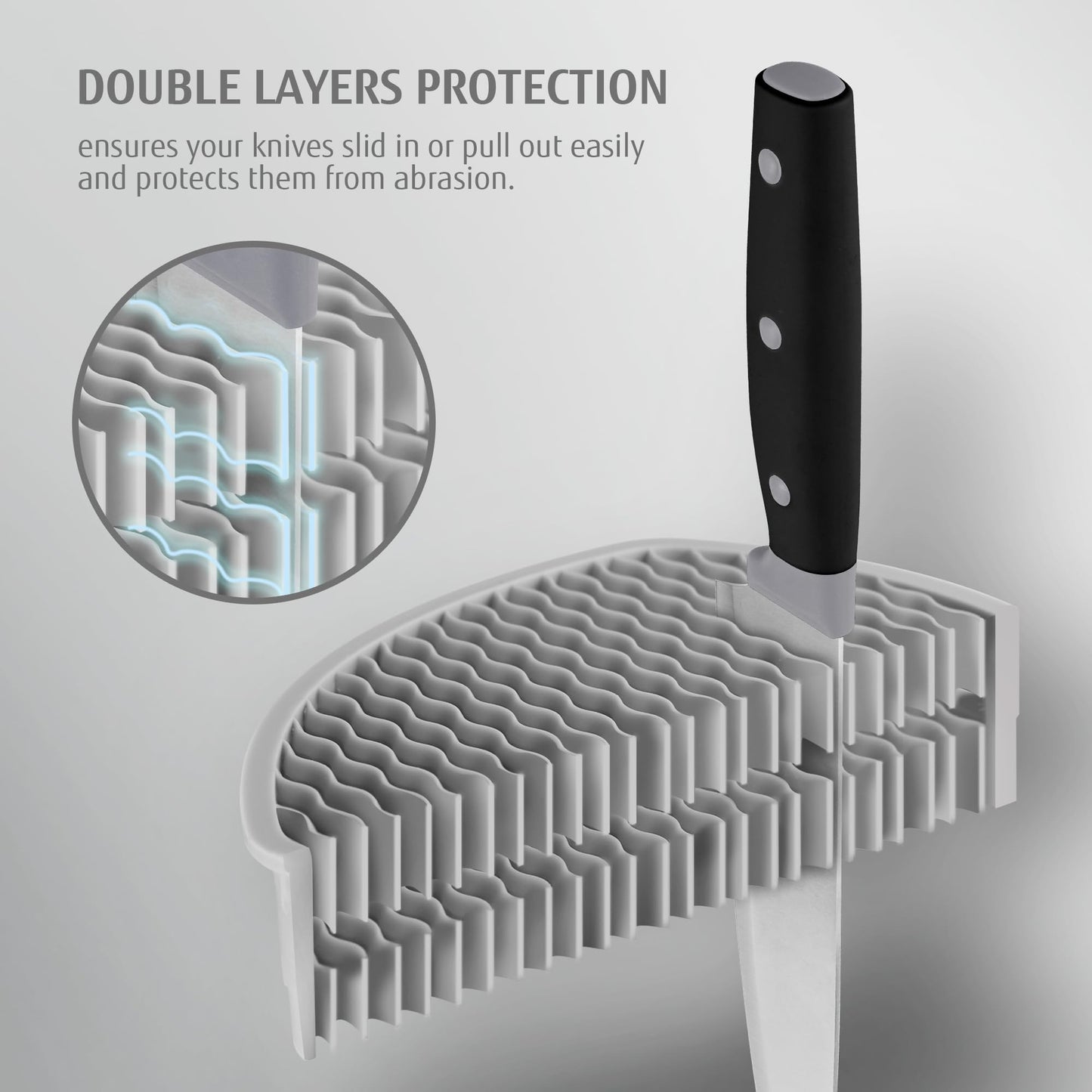6-Piece Kitchen Knife Set with Block