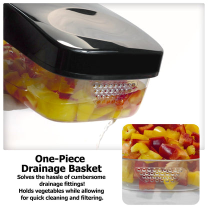 KITIDEA Vegetable Chopper with Container and Dicer
