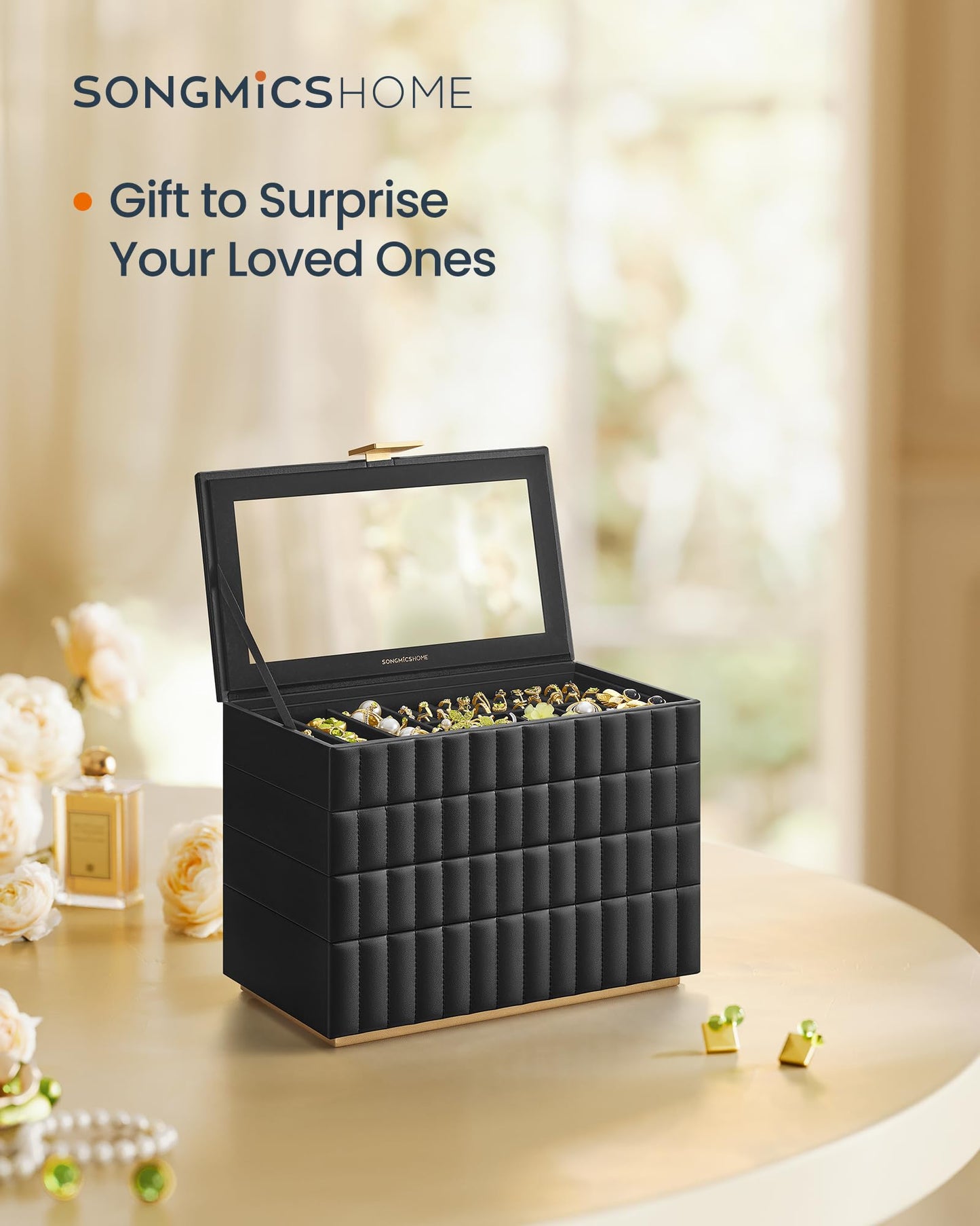 4-Tier Jewelry Box Organizer by SONGMICS HOME