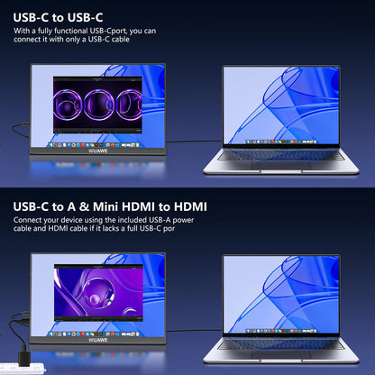 16" Portable Monitor WUAWE for Laptop & Gaming