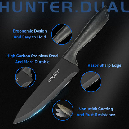 8-Piece Kitchen Knife Set with Block