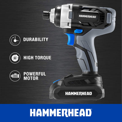 Hammerhead 20V Cordless Drill and Impact Driver