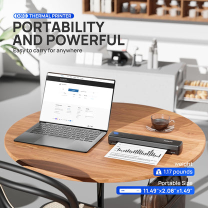 Portable Wireless Bluetooth Thermal Printer for Travel