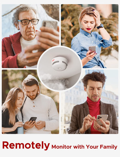 3-Pack X-Sense Smart Smoke Detectors with App