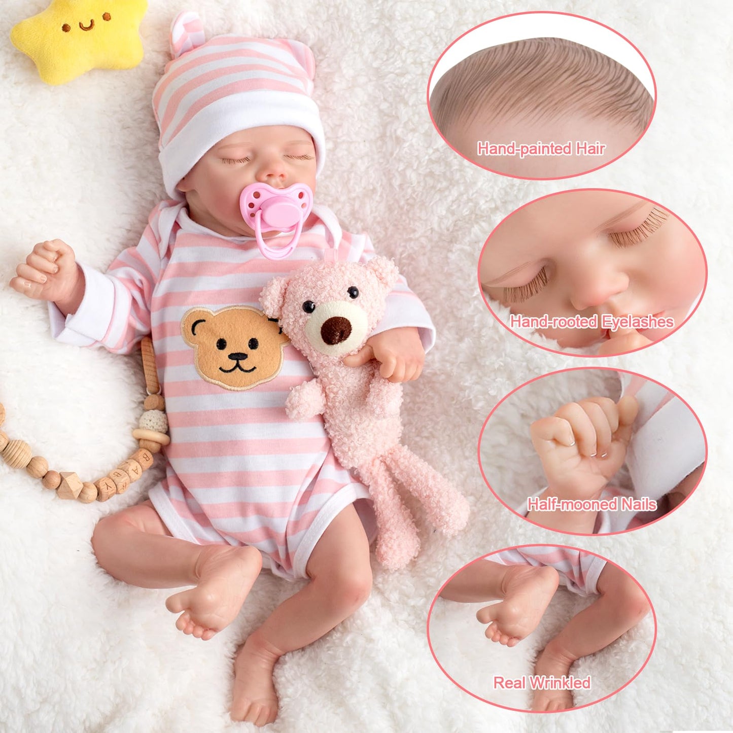 18 Inch Lifelike Reborn Baby Doll for Kids