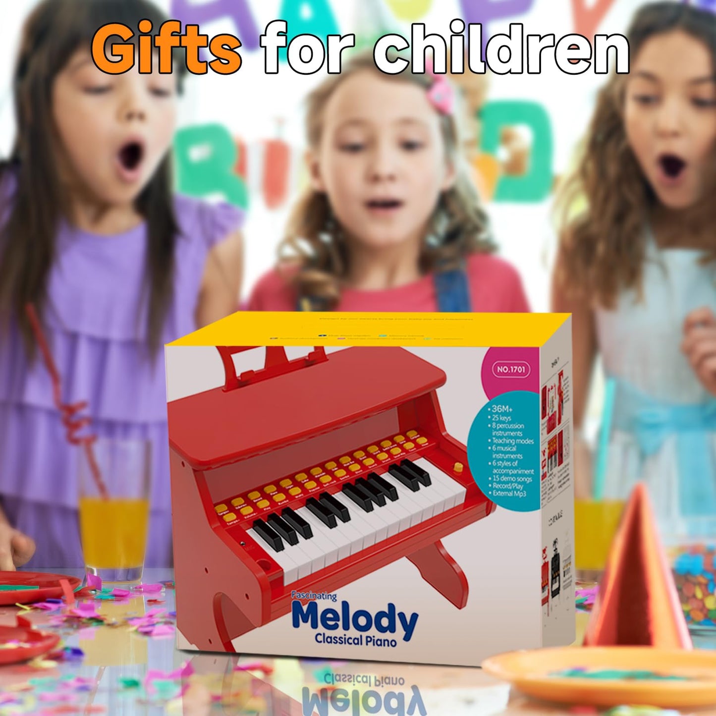 Kids Digital Piano Keyboard - Educational Musical Toy