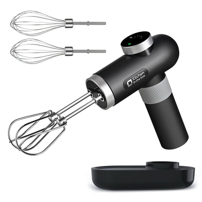 Cordless Rechargeable Hand Mixer with Digital Display