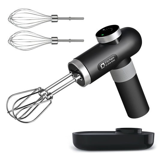 Cordless Rechargeable Hand Mixer with Digital Display