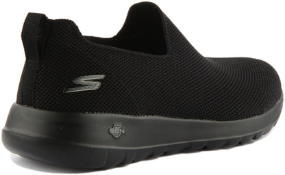 Skechers Men's Go Walk Max-Athletic Air Mesh Slip on Walkking Shoe Sneaker,Black/Black/Black,9.5 M US