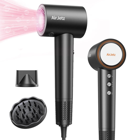 AirJetz High-Speed Ionic Hair Dryer with Diffuser