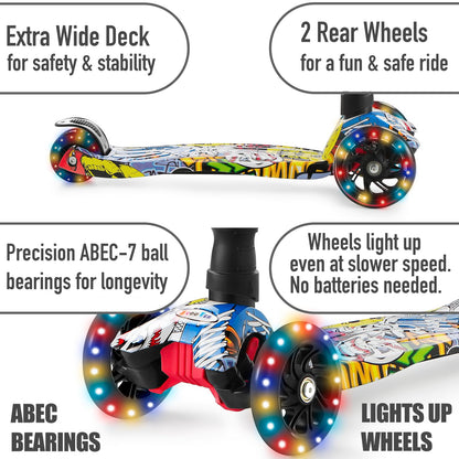 Kick Scooter for Toddlers 3-8 Years Old