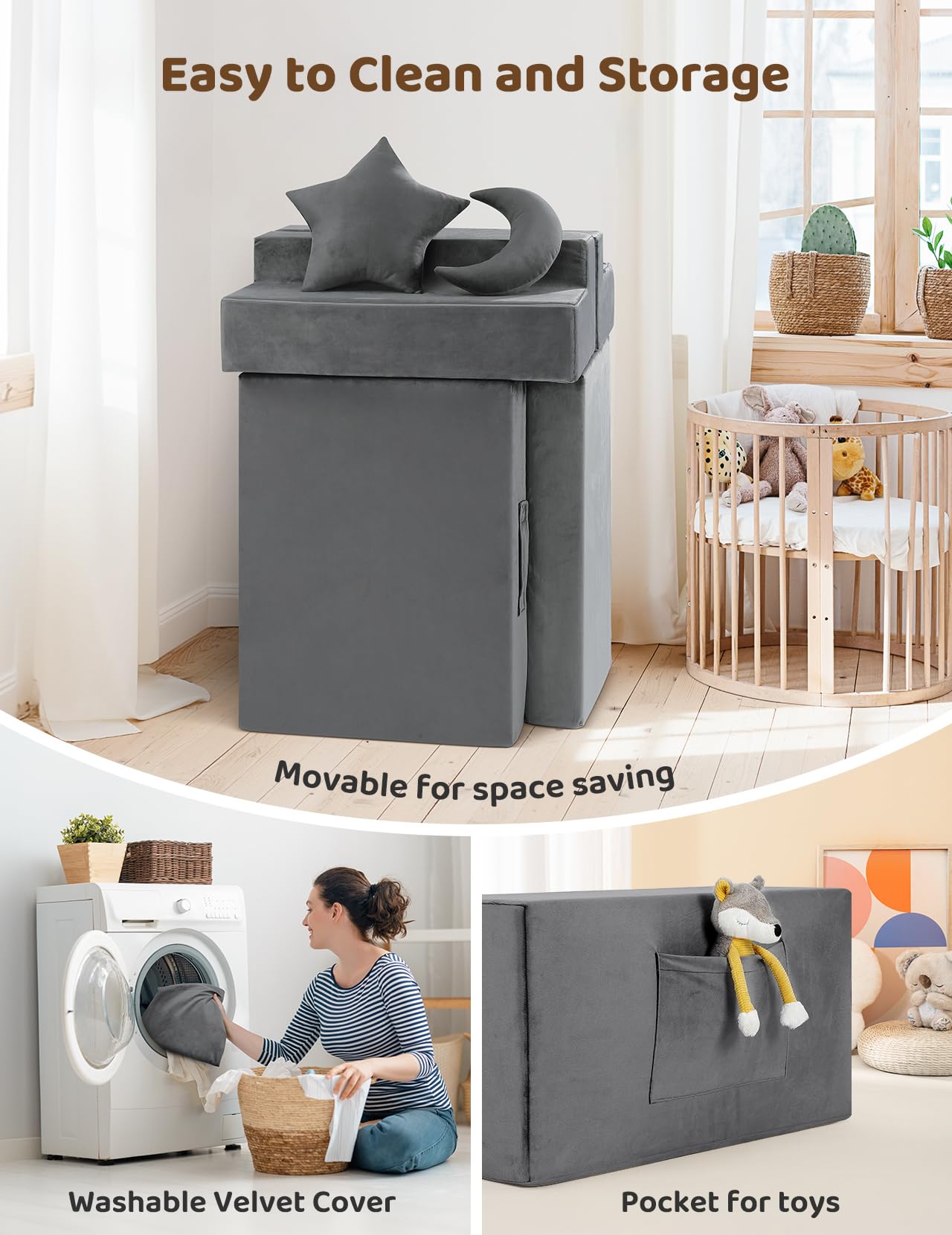 Modular Kids Play Couch by Kidirect