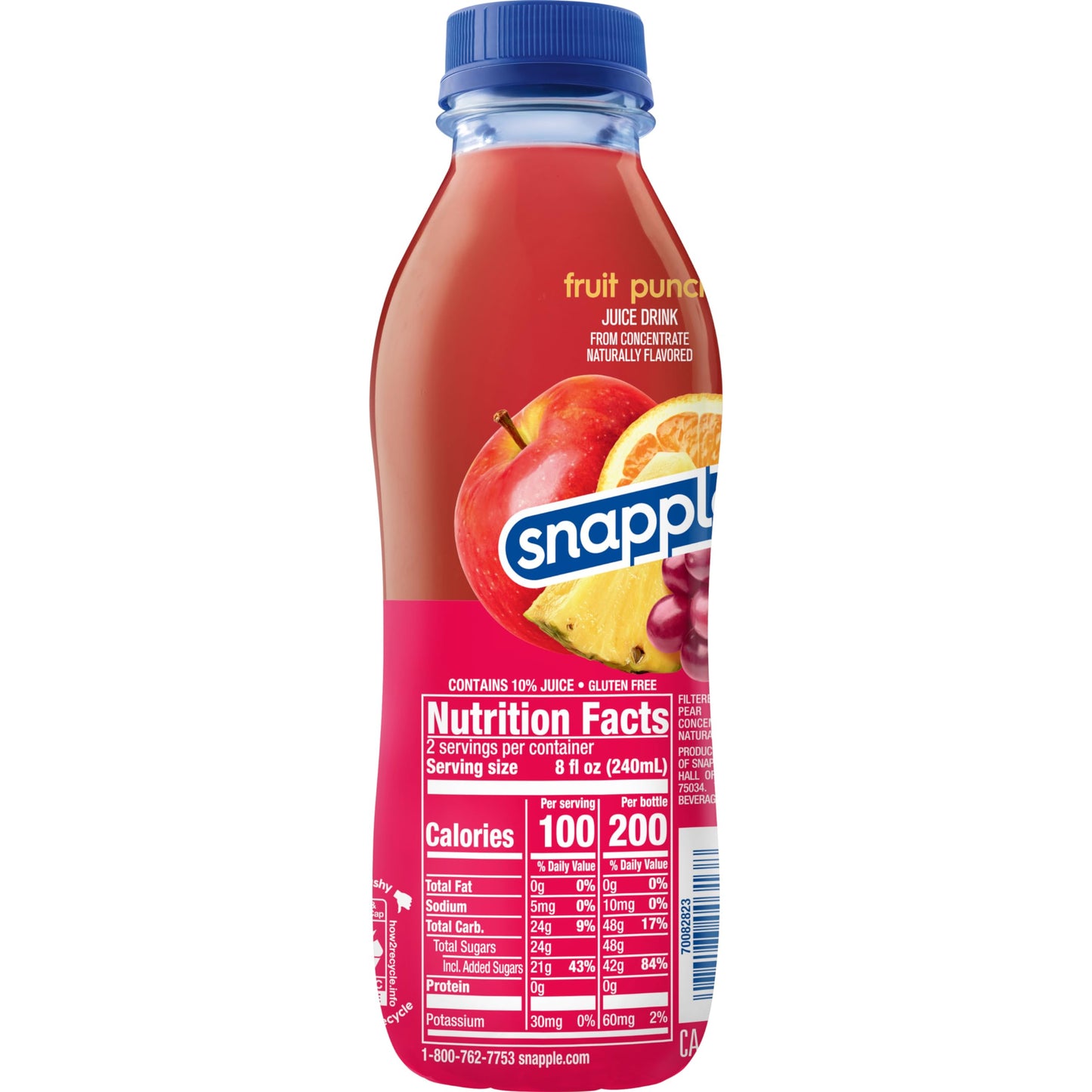 Snapple Fruit Punch Juice Drink, 12-Pack