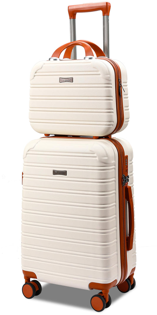 2 Piece Carry On Luggage Set with Spinner Wheels