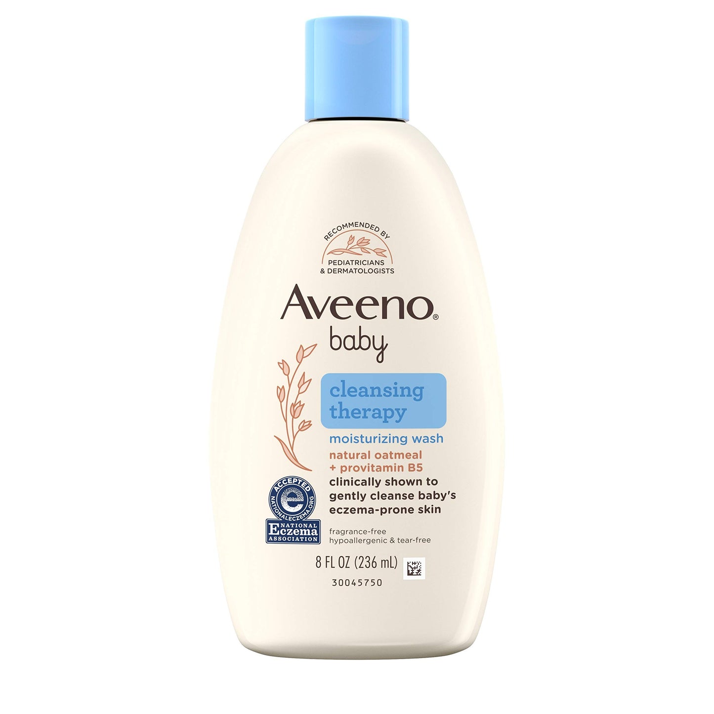 Aveeno Baby Cleansing Therapy Moisturizing Baby Body Wash with Natural Oatmeal & ProVitamin B5, Gentle Tear-Free Baby Bath Wash for Sensitive & Eczema-Prone Skin, Hypoallergenic, 8 oz