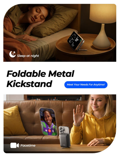10,000mAh LISEN MagSafe Power Bank with Stand