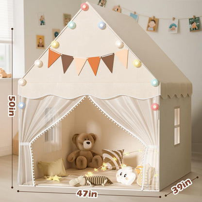 Kids Play Tent with Star Light & Mat