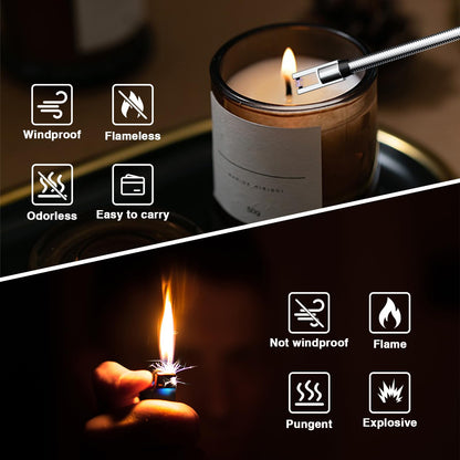 Rechargeable Electric Candle Lighter with Flexible Neck