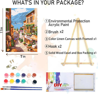 Paint by Numbers Canvas Kit for Adults