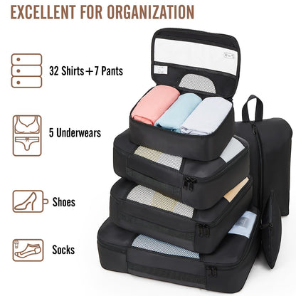 Veken 8-Piece Packing Cubes Set for Travel