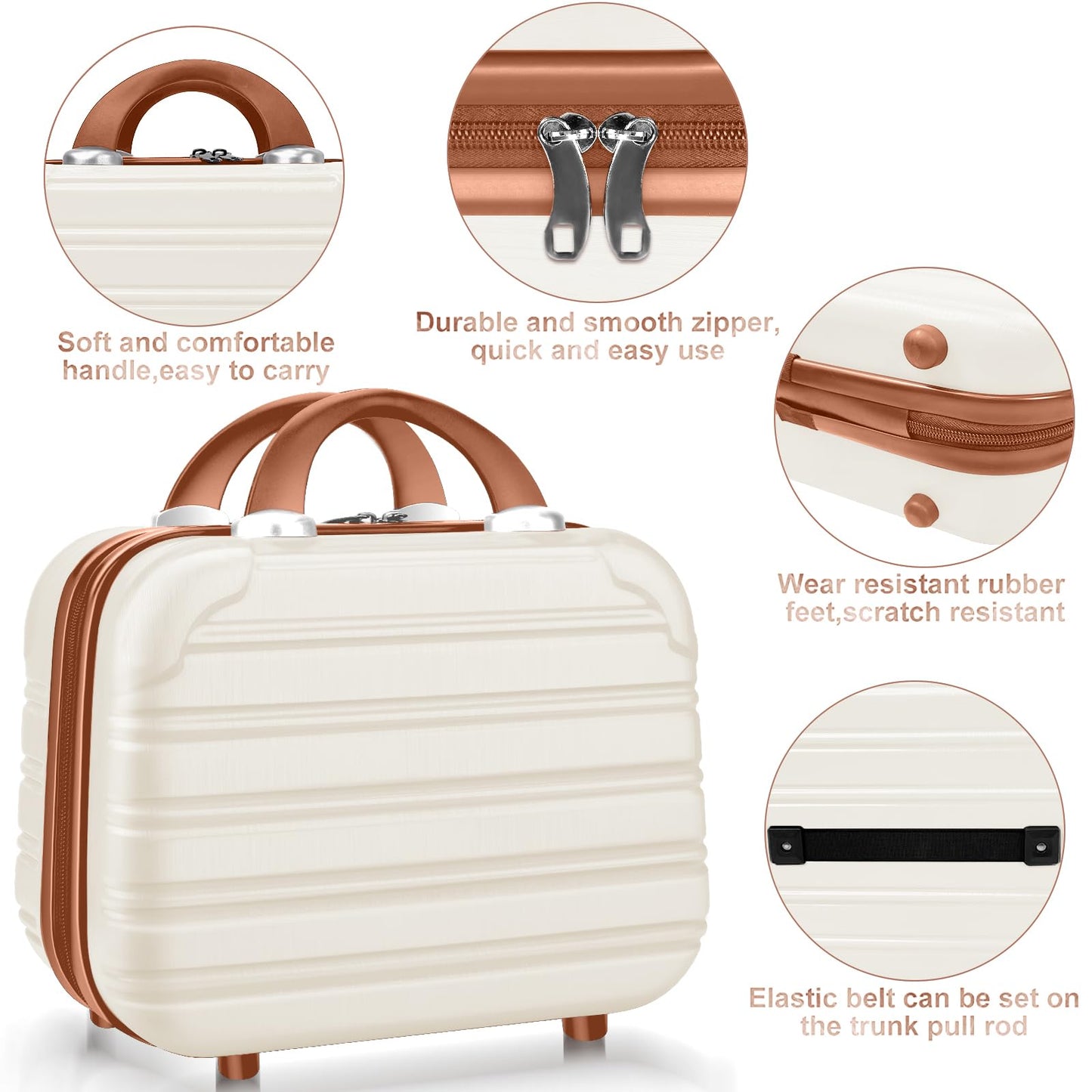 2 Piece Carry On Luggage Set with Spinner Wheels