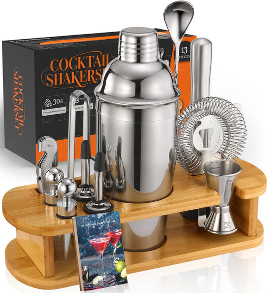 13-Piece Cocktail Shaker Set with Tools