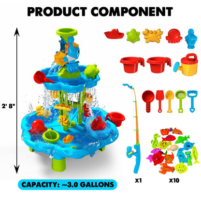 CozyBomB Water Play Table with Magnetic Fishing