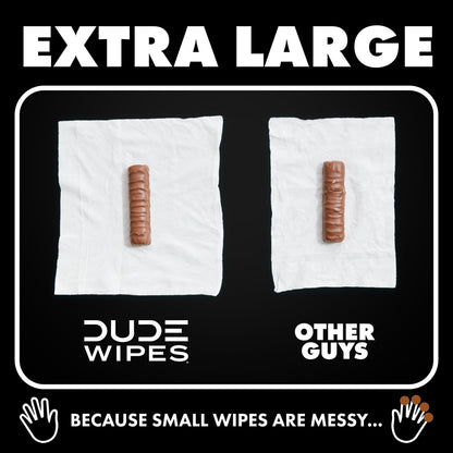 DUDE Flushable Wipes for Adults - 6 Pack