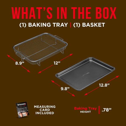 2 in 1 Air Fryer Tray by Bakken Swiss
