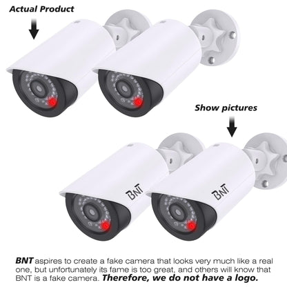 2 Pack Dummy Fake Security Cameras for Home