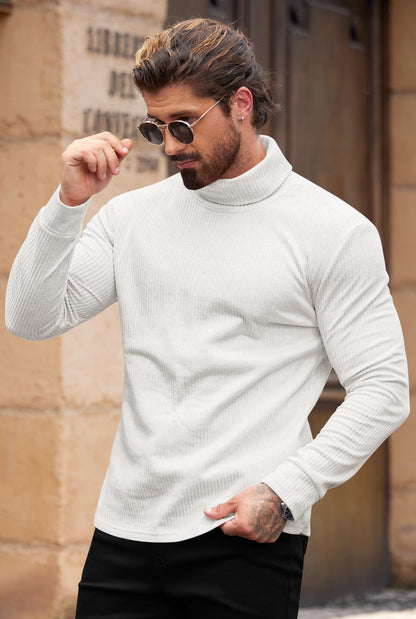 VOGSTART Mens Slim Fit Knit Sweater