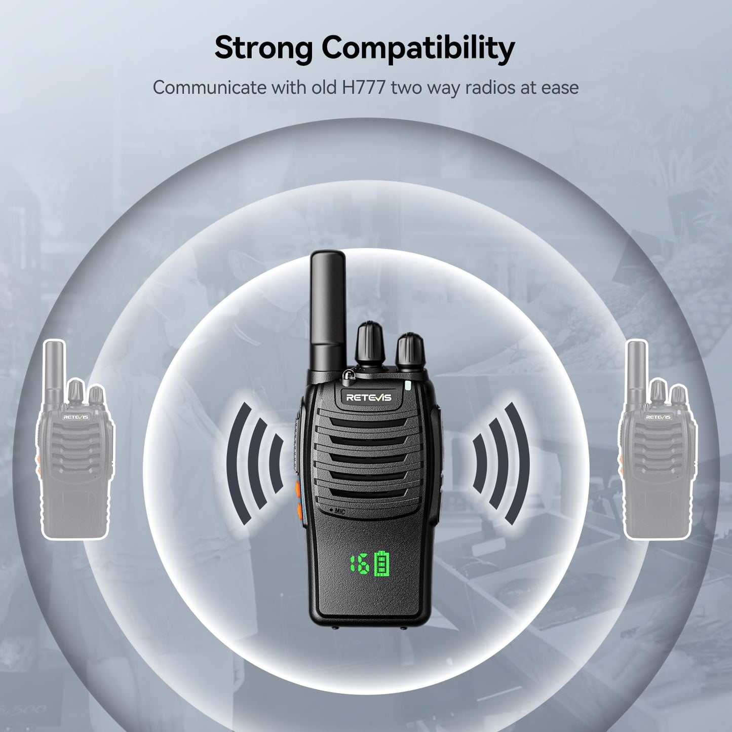 Retevis H-777H Rechargeable Walkie Talkies 5 Pack