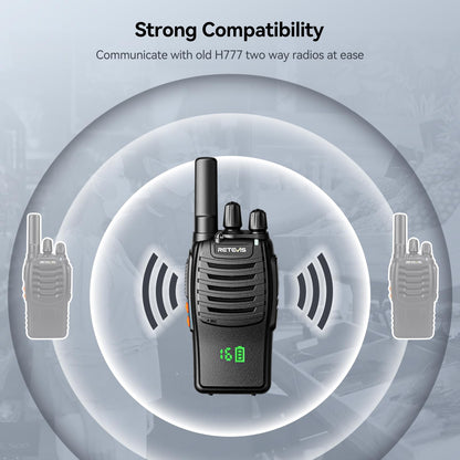 Retevis H-777H Rechargeable Walkie Talkies 5 Pack