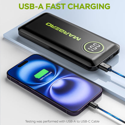MARBERO 10000mAh Slim Portable Charger Power Bank