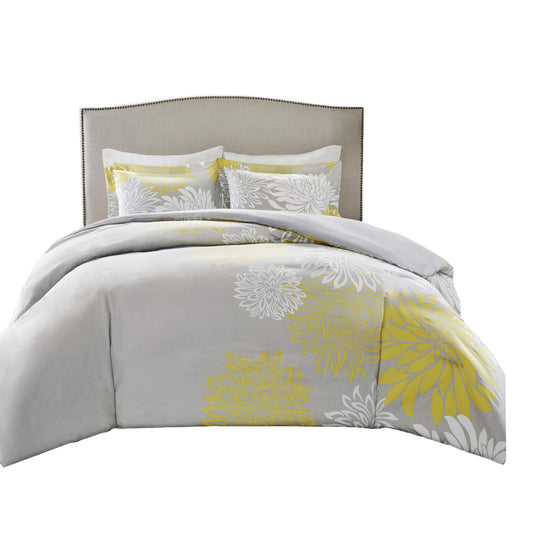Queen Comforter Set with Floral Design by Comfort Spaces
