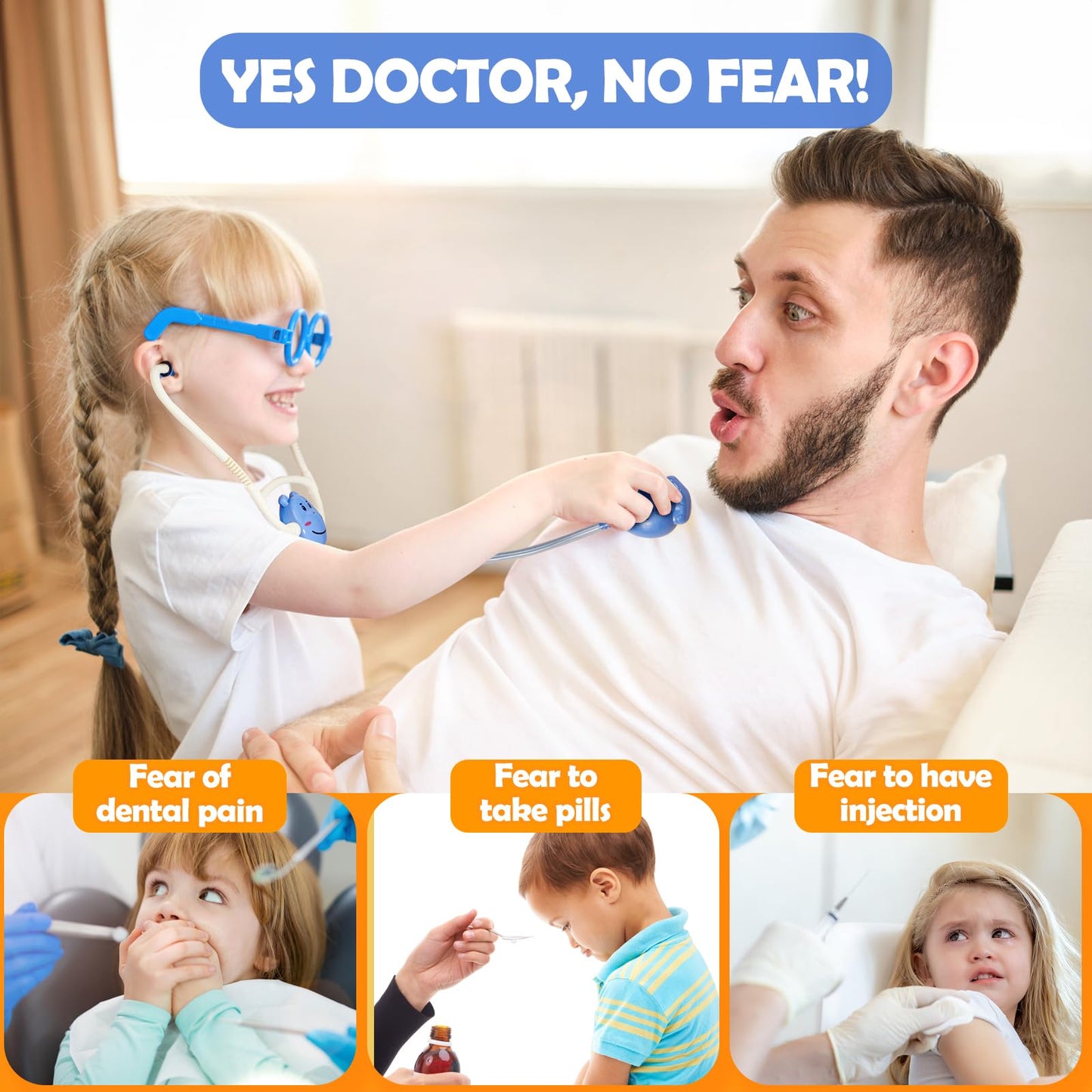Doctor Kit Play Set for Kids Age 3-6