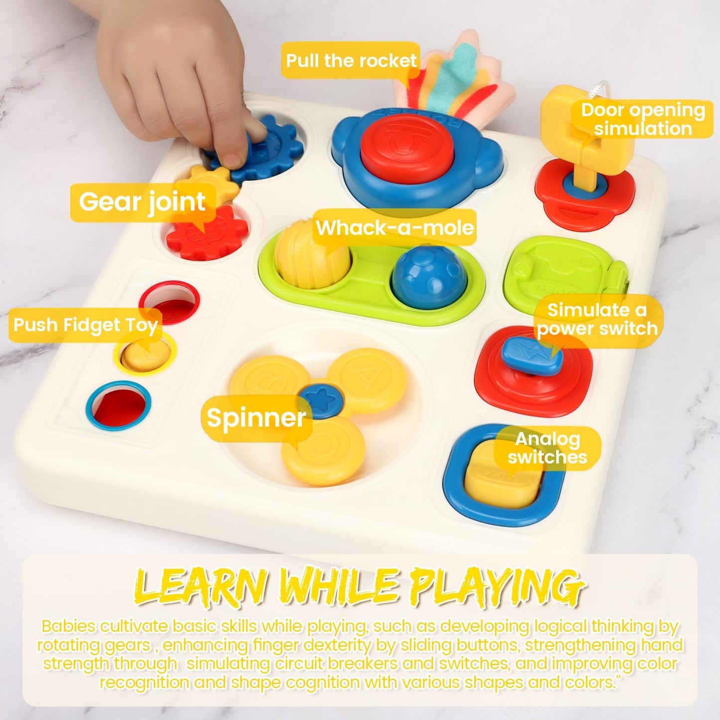 Montessori Busy Board Toy for Toddlers