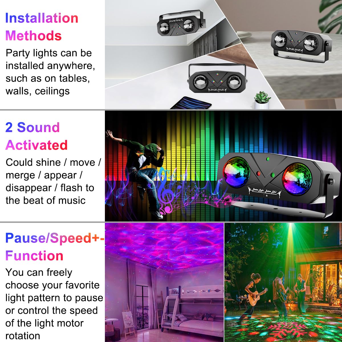 Sound Activated Disco Ball Party Light